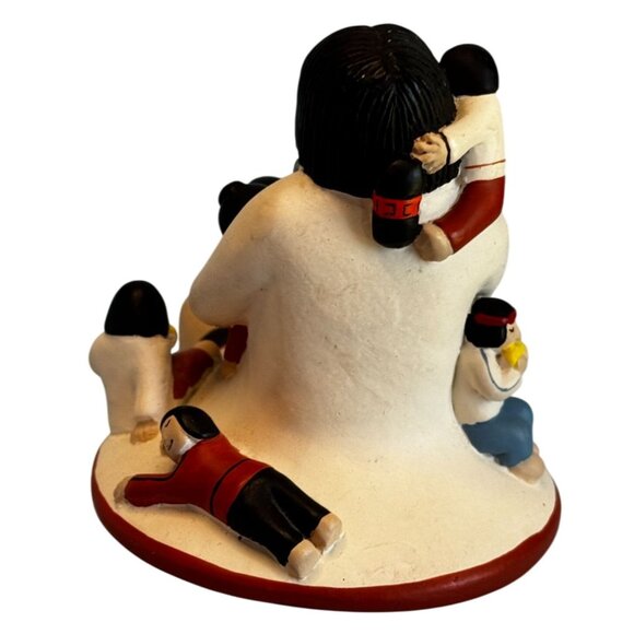 Pueblo Storyteller Mother 7 Children Corn on the Cob Tribal Crafted Figurine - Picture 3 of 6